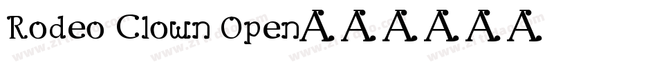 Rodeo Clown Open字体转换